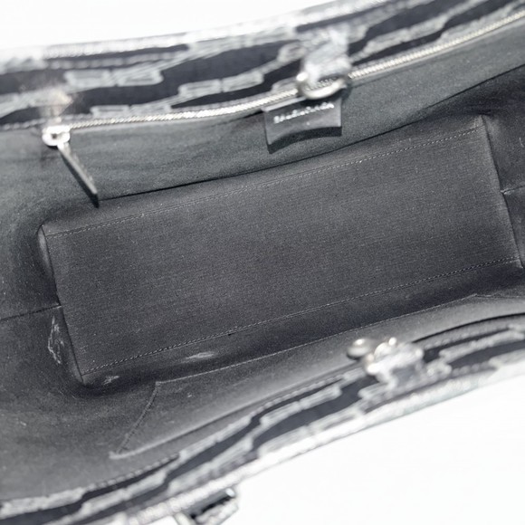 Balenciaga BB Monogram Shopper Handbag Black - Picture 4 of 6